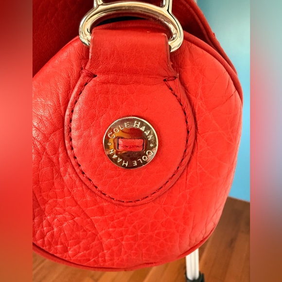 Vintage Cole Haan Orange Shoulder Bag - Picture 3 of 5